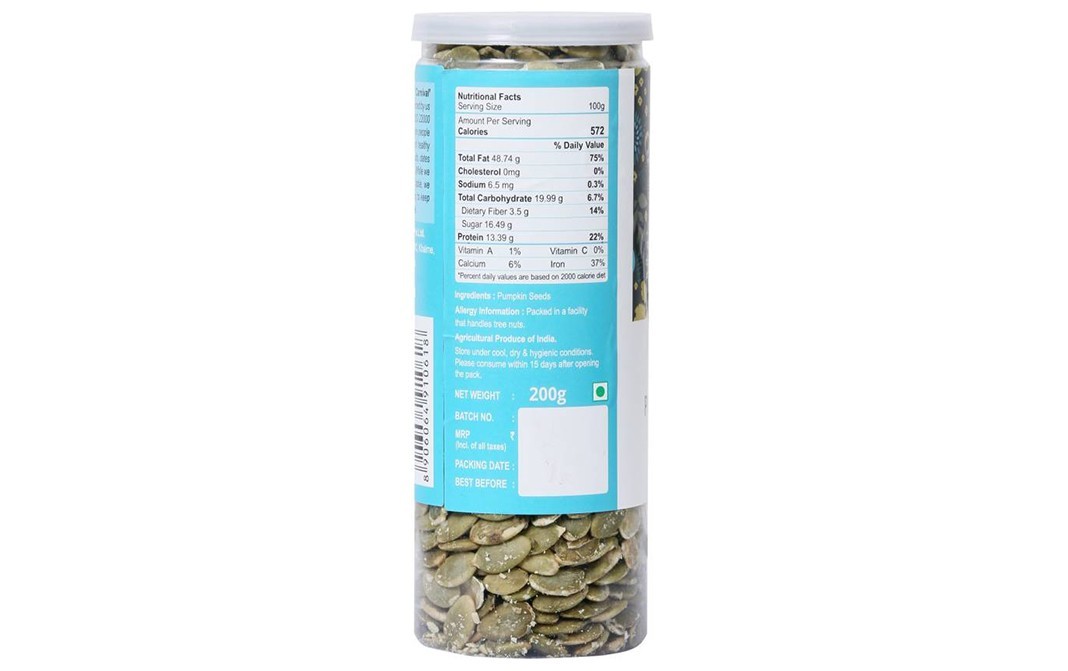 Carnival Pumpkin Seeds    Plastic Jar  200 grams